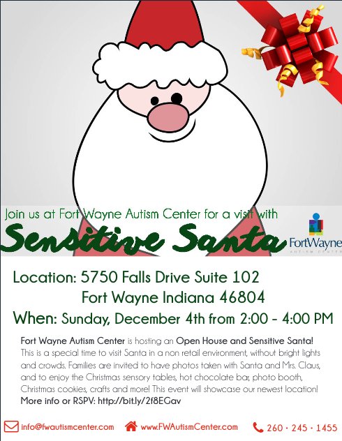Sensitive Santa. #FortWayne #Autism #Christmas