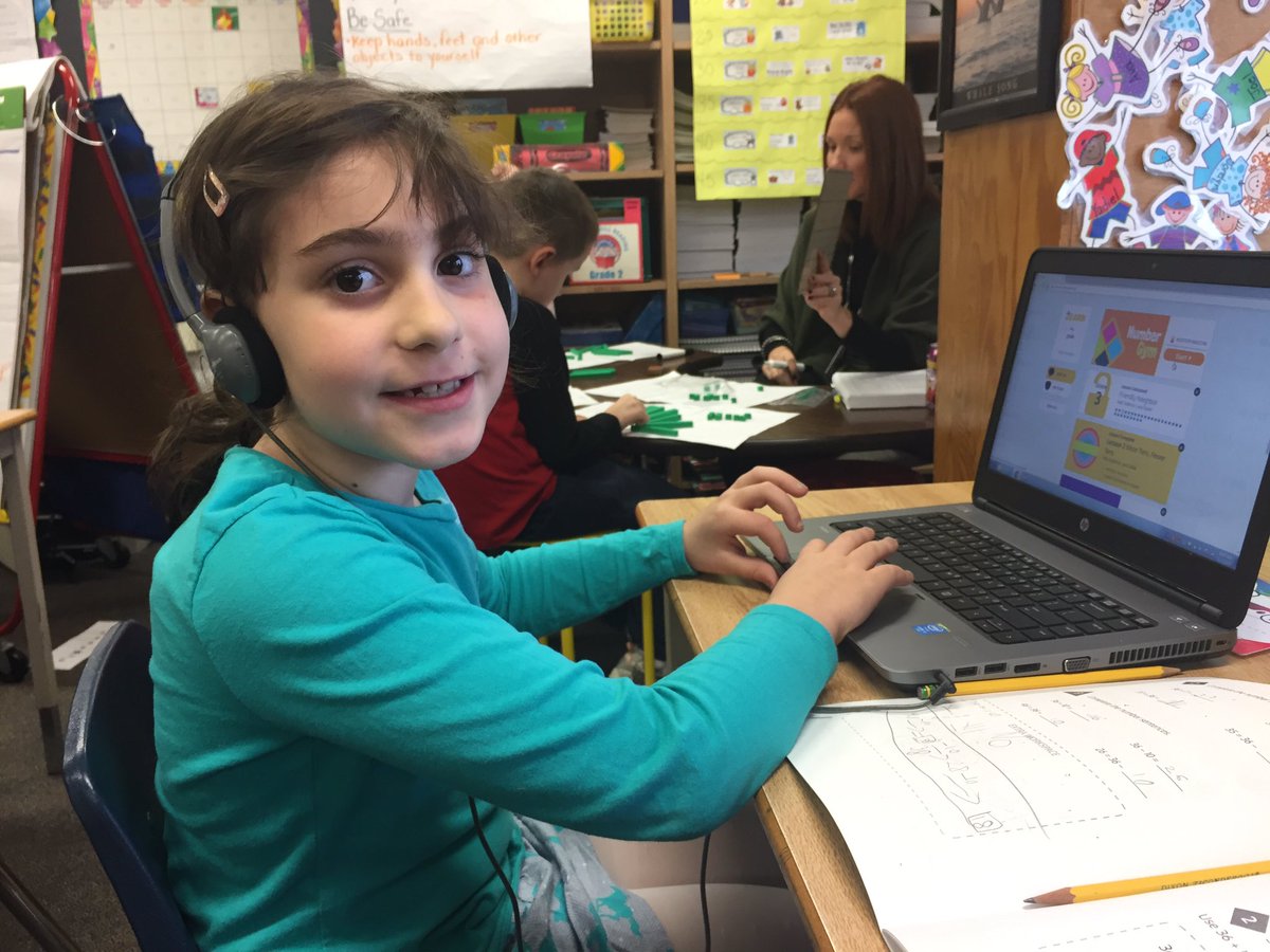 LMGirolamo's tweet photo. Encourage Ss 2 use paper/pencil 2 work thru #Tower tasks in @zearned This Ss smile says it works! @GreeceCentral @K5MathGCSD #mathishardwork https://t.co/MVULVjBMCm