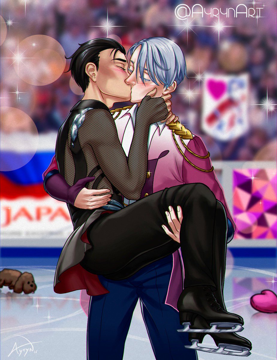 Ayryn Art Please Let Them Pair Skating And Kiss Again Yurionice Pr Yurionice Victuuri Love To Draw Them