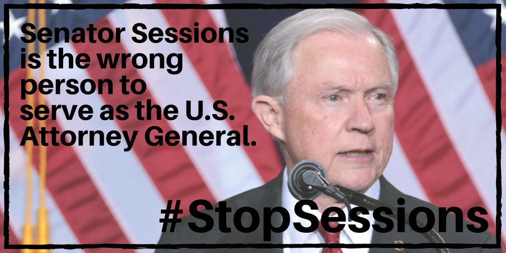 civilrightsorg's tweet image. These 145 civil rights and progressive groups oppose the confirmation of @SenatorSessions as AG: bit.ly/2gZlj5R #StopSessions