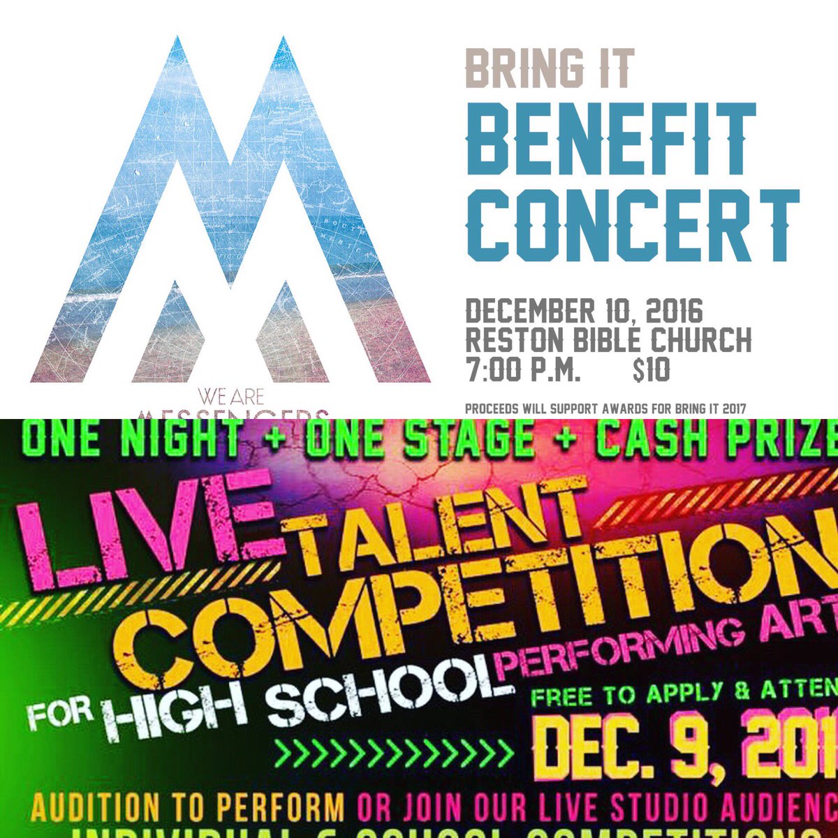 RBCgap's tweet photo. #BRINGIT2016 Talent Show only 7 days away and then the We Are Messengers Concert the next day all at RBC! Dec 9 and Dec 10 https://t.co/LOBRjxg9fy