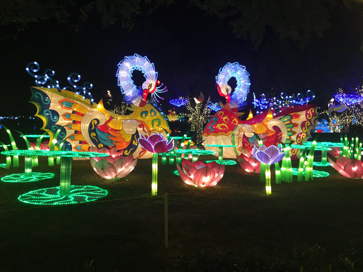 SanAntonioMag's tweet photo. Enjoying opening night at the Holiday Magic Festival of Lights, open nightly through Jan. 8 @RetamaPark. https://t.co/TdpwrBGe3Z