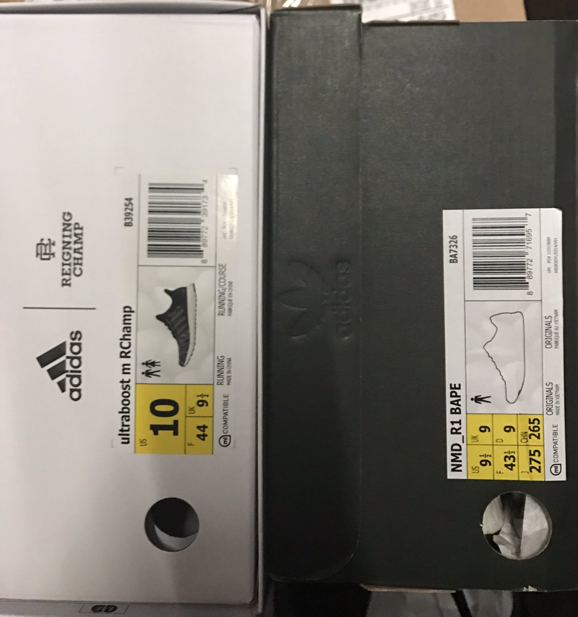 Stashed_Boxes's tweet image. 🐒Todays pickups 💪🏼

#Adidas #Adidas5thave #Youwasentthere #reigningchamp #Bape #boostvibes #Upscale  @adidasUS @wex1200 @Upscale_Vandal