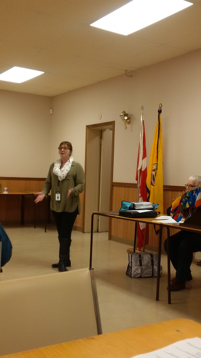 Amanda Murray, <a href="/Clearview_twp/">Clearview Township</a> Recreation Coordinator introducing herself to the club.