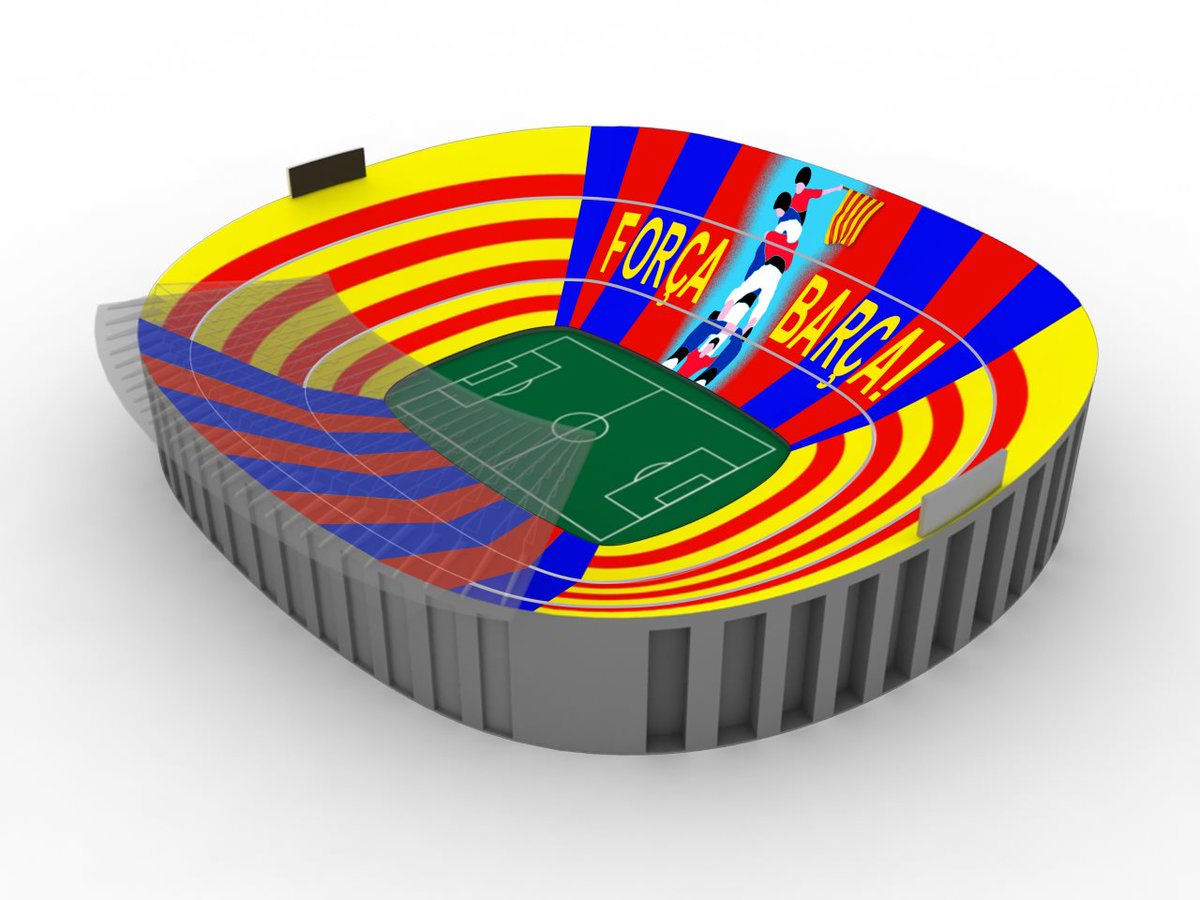 PenyaIndoBarca's tweet photo. PICTURE | Mozaic yang akan ditampilkan di Camp Nou besok pada laga #Clasico. #Indobarça

-sc:fcb- https://t.co/eqveElUGZe