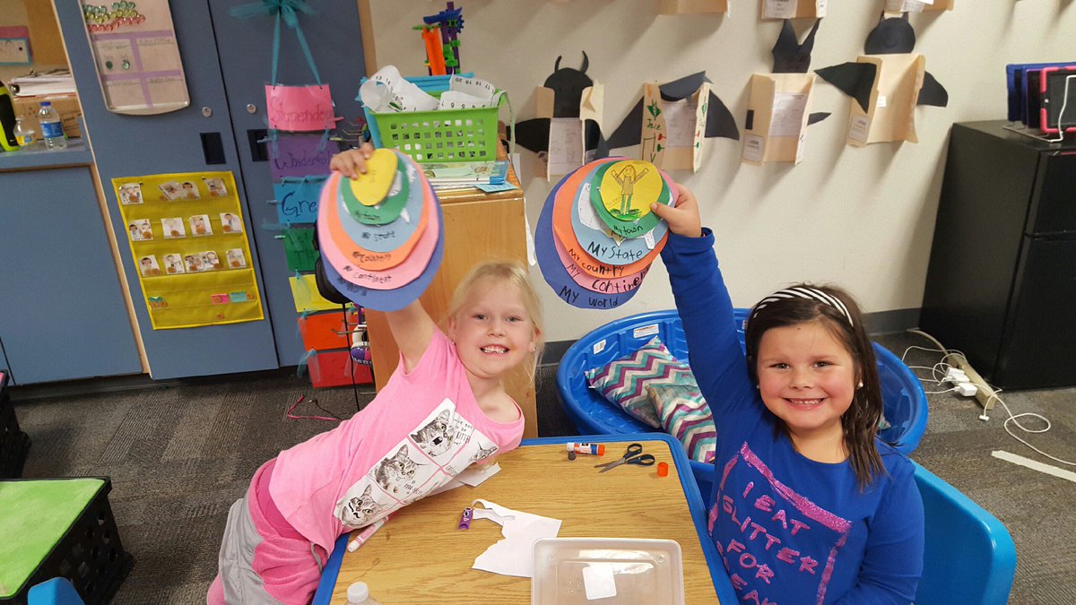 jennspinello's tweet photo. Curtis First Grade learning map skills - Me on the Map  #curtis12days https://t.co/ON9PvzBMtn