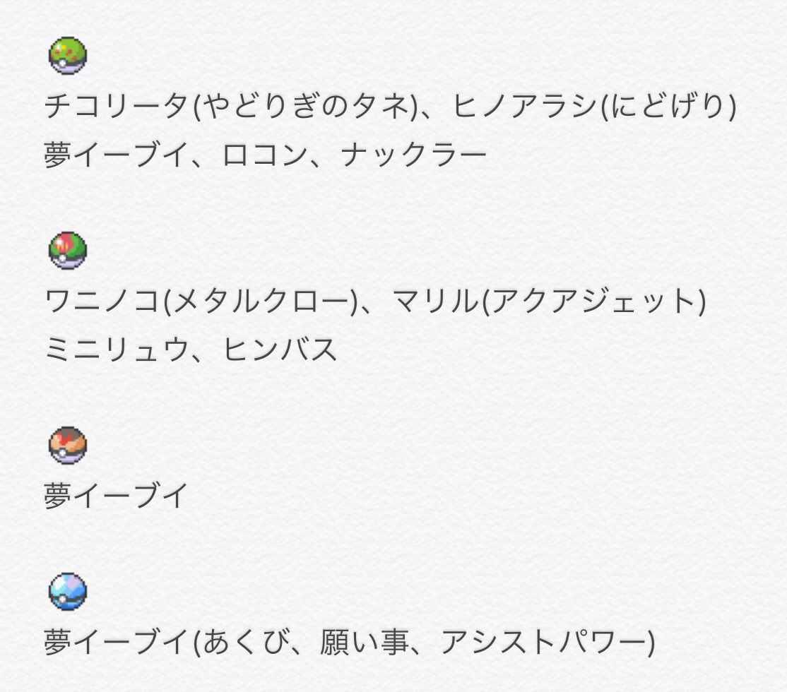 美々 びび A Twitter オシャボ集めてます 出 画像参照 求 ラブボ夢ヒンバス ルアボ夢イーブイ ムンボニューラ ラブボラッキー オシャボ夢ヤンチャム その他所有していないガンテツボール 相談ok お気軽にどうぞ サンムーン ポケモン交換 美々 びび A Twitter オシャボ集めてます 出 画像参照 求 ラブボ夢ヒンバス ルアボ夢イーブイ ムンボニューラ ラブボラッキー オシャボ夢ヤンチャム その他所有していないガンテツボール 相談ok お気軽にどうぞ サンムーン ポケモン交換