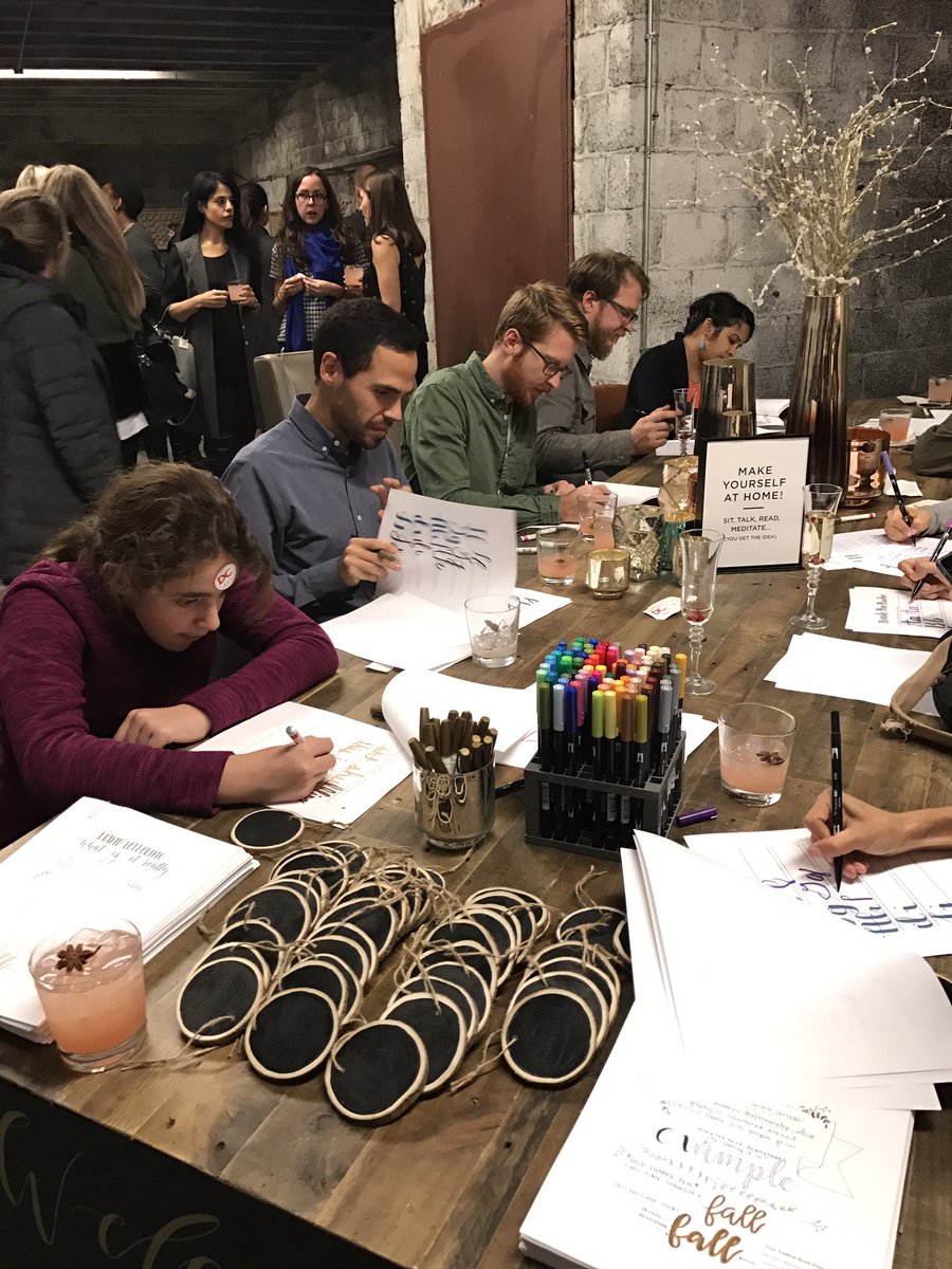 mlombardicoach's tweet photo. Hard at work creating! With @PaintedPalettes @westelm @UnionMarketDC #lab1270 #westelmxlab1270 #202creates #acreativedc #bythings https://t.co/J92ZKisE5P