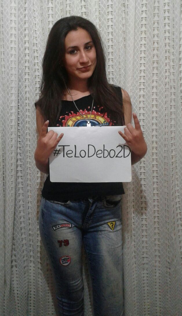 TeLoDeboOficial's tweet photo. Genia Aye con su hashtag #TeLoDebo2D mañana misto los esperamos a todos en el #RCIRock en #SpeedKing a las 21hs Sarmiento 1679 no falten!!! https://t.co/M5GdzFGIxx