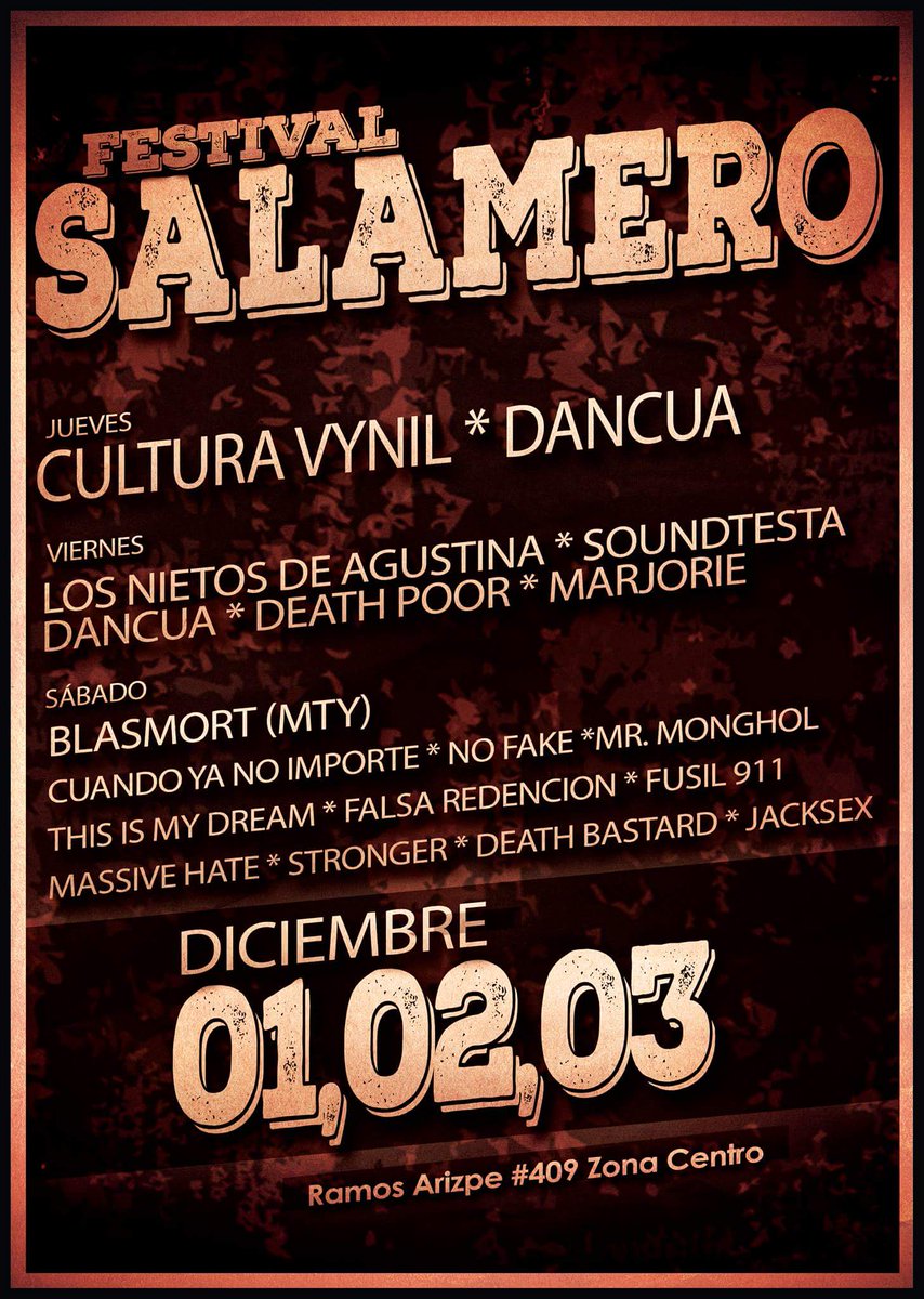 SalameroBar's tweet photo. Ya estamos apocas horas para empezar este evento de 3 dias ...  Los esperamos para disfrutar de buena musica solo en 

Salamero British Pub https://t.co/ZVBLkxGS55