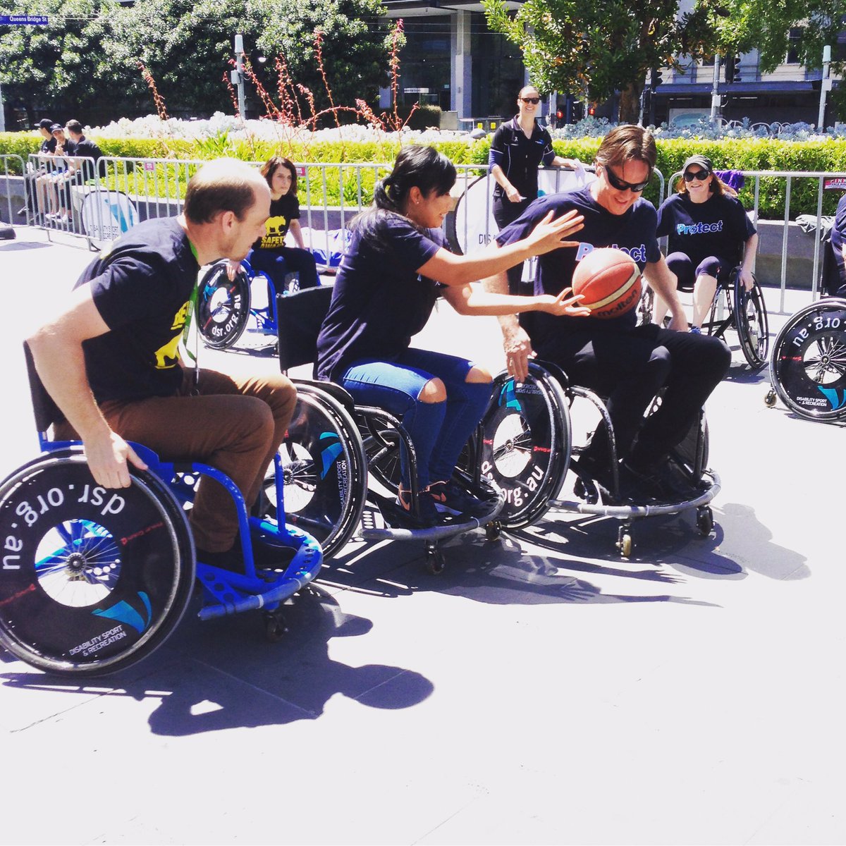 yarratrams's tweet photo. Yarra Trams Rivals are competing in @disabilitysprt wheelchair basketball final. Go team! #DSRF2016 https://t.co/6qDnBYQuEI