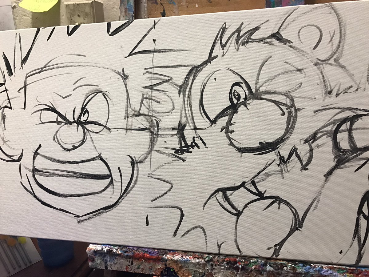 urbanpicassoart's tweet photo. Working on a #CalvinAndHobbes Follow me on #Instagram #UrbanPicassoArt or #Zamiro https://t.co/OaGsdkZsjr