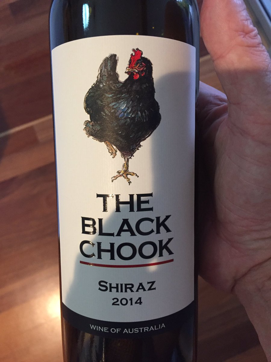 Drinking Black Chook Wines...black as night...tastes nothing like chicken...sweet, juicy and intense @AWTG100 <a href="/WineTweeters/">Wine Tweeters</a> @WineUva #wine