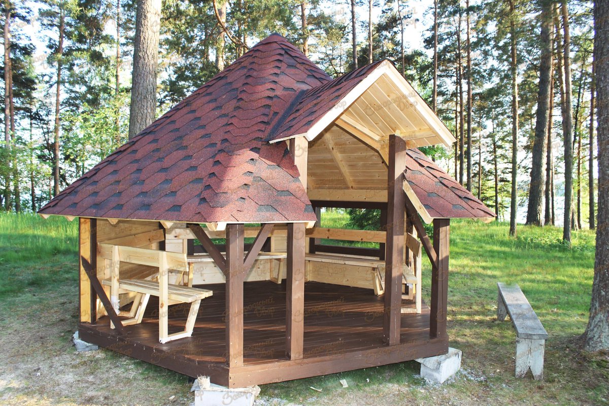 ZagorodDvor's tweet image. Беседка необычной формы понравится как взрослым, так и детям!)  zagoroddvor.ru/products/gril-…  #домикдлядетей #беседка