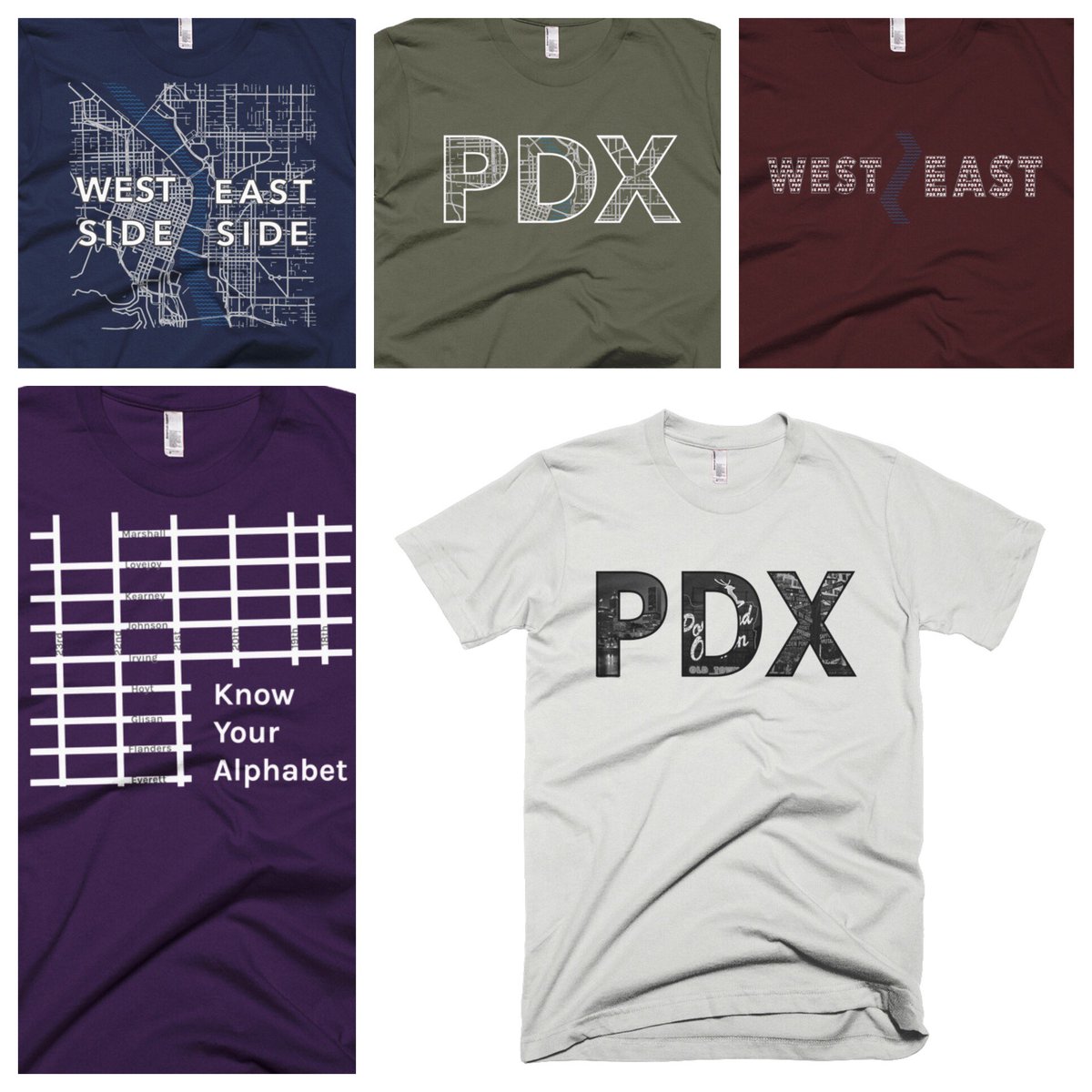 PoplarNotion's tweet photo. New designs added to our #pdx collection of #tees. Check them out at https://t.co/hYHW59zBXF #portland #oregon #tshirts #casualstyle https://t.co/63hf5IFrFj