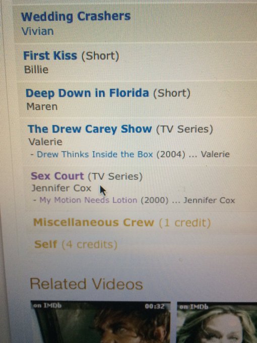 WHY DOES @IMDB THINK I WAS ON THS IN 2000 WHEN I WAS ACTUALLY JUST A HIGH SCHOOL KID LIVING LIFE??? #allcapsneeded<a class="tags" target="_blank" title="On Twitter" href="/?out=eyJ0eXAiOiJKV1QiLCJhbGciOiJIUzUxMiJ9.eyJpYXQiOjE3MjA3OTUwMDksImlzcyI6InR3cG9ybnN0YXJzLmNvbSIsIm5iZiI6MTcyMDc5NTAwOSwiZXhwIjoxNzUyMzMxMDA5LCJyZWRpcmVjdF91cmwiOiJodHRwczovL3R3aXR0ZXIuY29tL0lNREIifQ.AEF7-PD5KUASio3VYdXZiX08K-HjEC9YeDzacDFPjocTLV1po6EQwPB4A8XlMOv-FcE8aN0ySnLrbpscGinKCg">@IMDB</a><a href="/tag/allcapsneeded"class="tags"><span>#allcapsneeded</span></a>