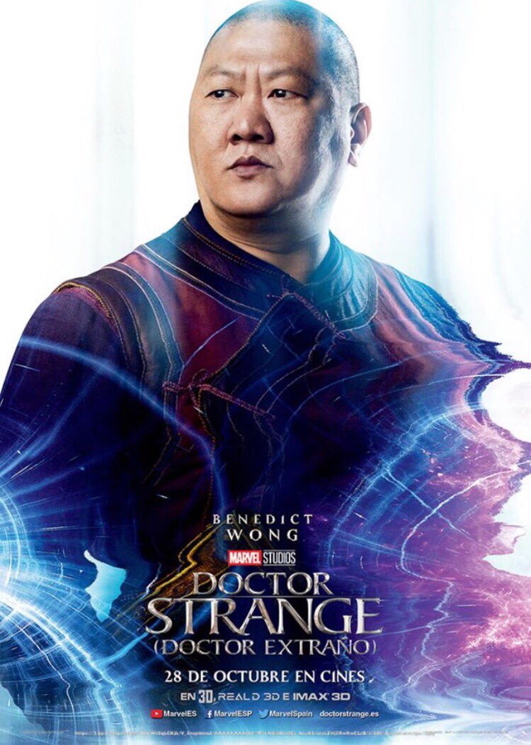 ミーハーな映画好き ドクターストレンジの ちょっとした雑学 ドクターストレンジ に 登場する魔導師ウォン すでに予告編にも 登場している彼を 演じるのは ベネディクト ウォン 役名と本名が同じ さらに主演 ベネディクト カンバーバッチとも