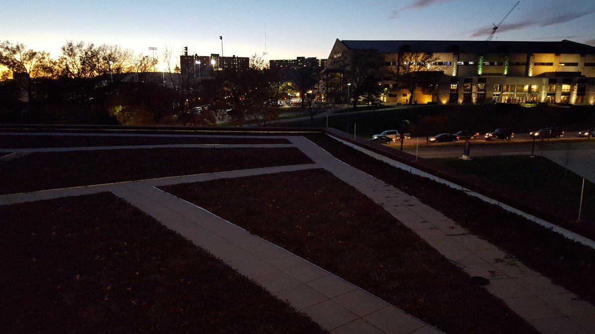 ESU_CS_Ryan's tweet photo. Love the Living Roof (and Allen Fieldhouse)! #KACE16 https://t.co/VImL1wYHsS