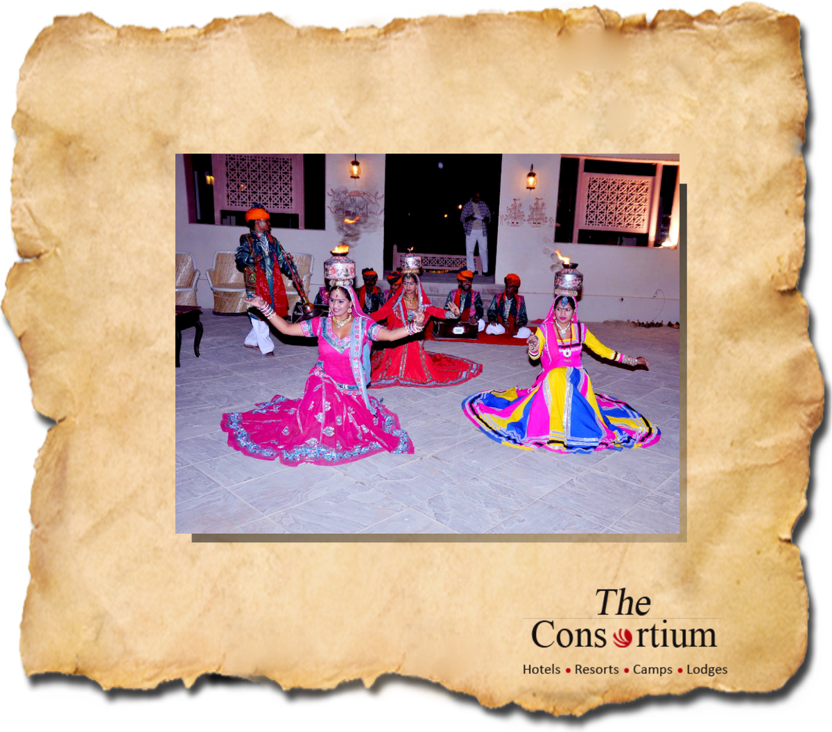 consortium2002's tweet photo. Immerse yourself in ‘Bhavai’ #folk dance from #Rajasthan. Be adventurous, try balancing earthen pot with our #dancers. #Vanaasharya #Sariska https://t.co/66TMdqpLhY