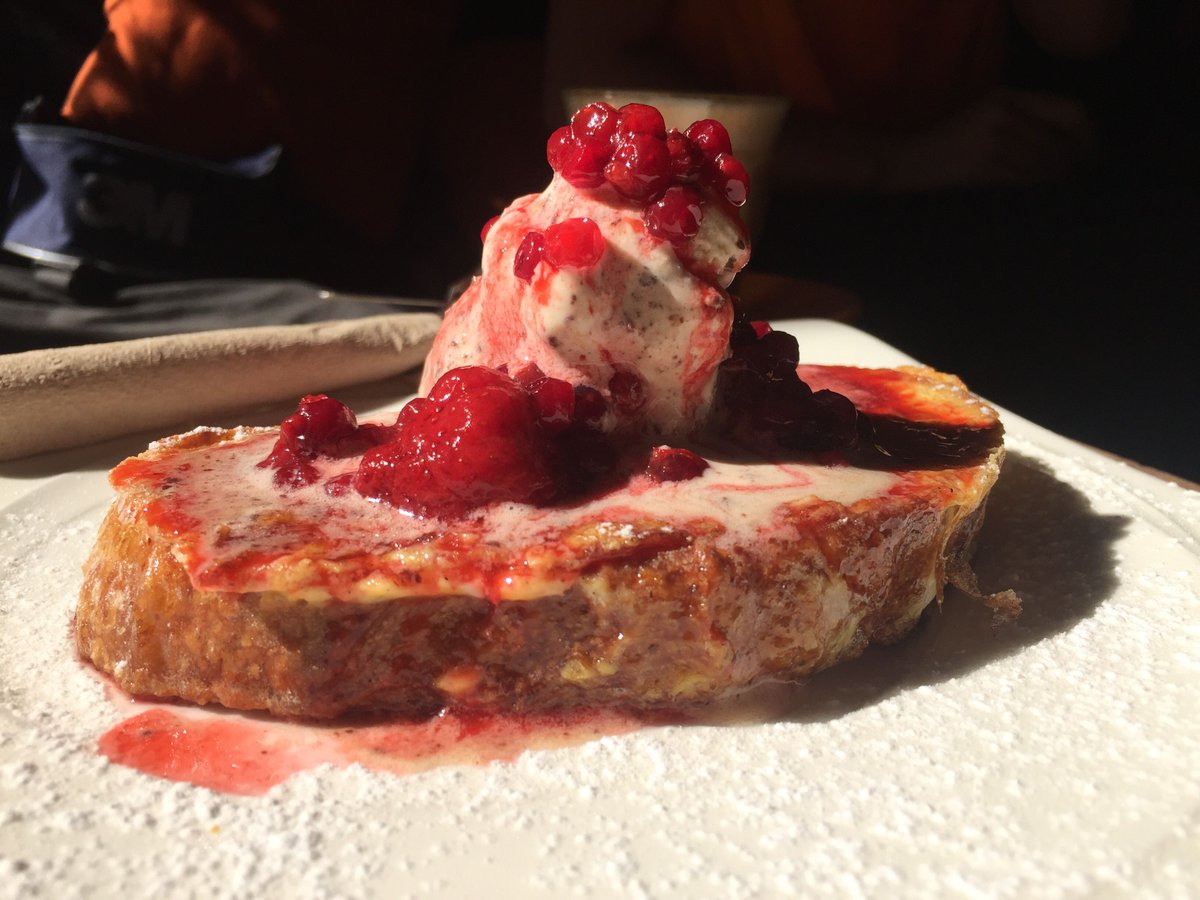 OverstandCoffee's tweet photo. Trying out a new sourdough French Toast recipe, not on the menu yet. Thoughts? https://t.co/r701PFQpef