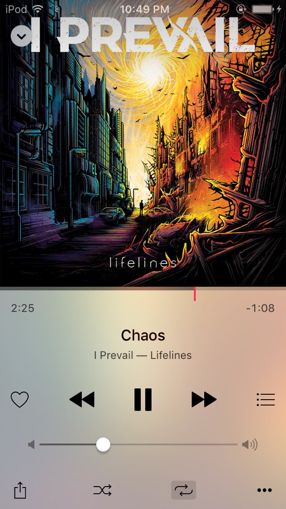 ClaireNattar's tweet photo. "Through all of the chaos, I’ll find a way out, I know home is where you make it" 🤘🎧 @IPrevailBand #Lifelines #IPrevail https://t.co/1WfZgVxSux