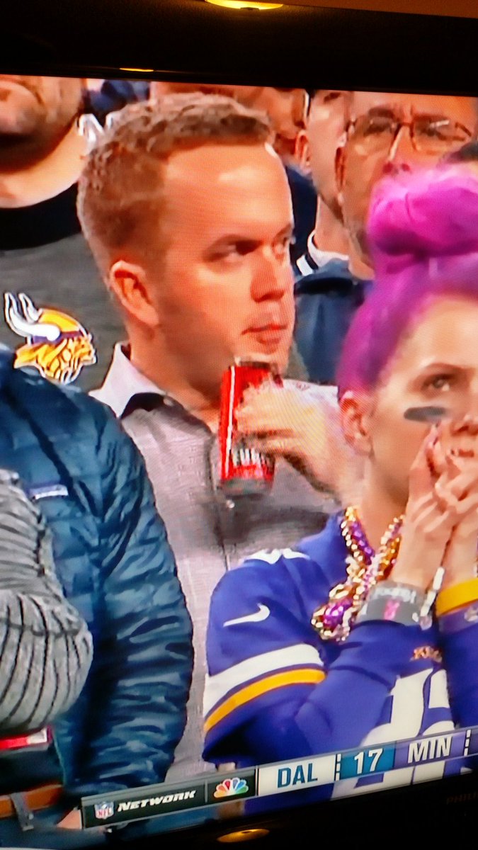 STPbeer's tweet photo. This guy likes to #GetSurly at the @Vikings game! @SurlyRepMN @surlybrewing #tvpause https://t.co/sdoZhpGOWz