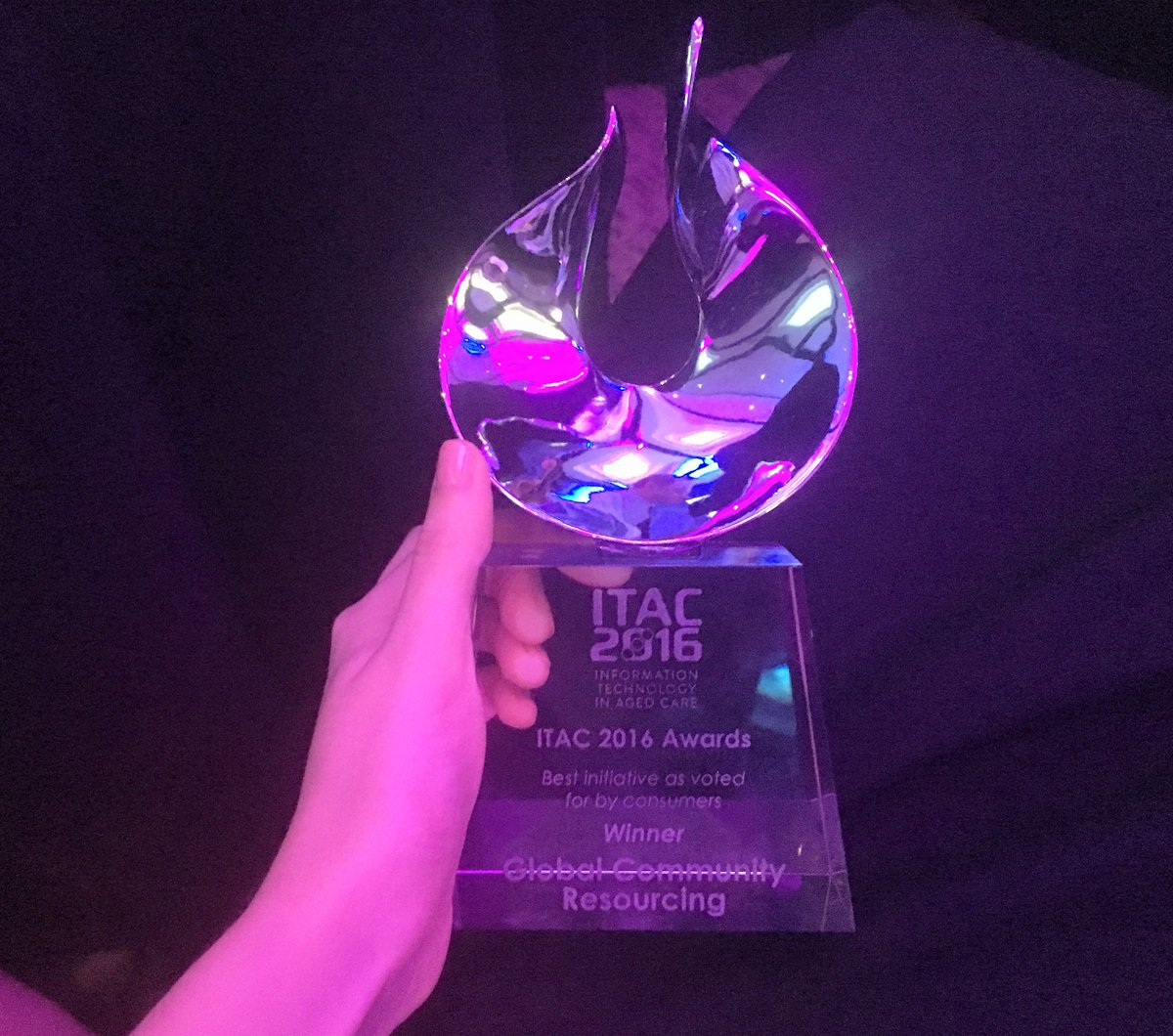 SAT_Community's tweet photo. We Won! Congratulations to the CCSATC Consumer Portal for Winning the Best Initiative as Voted for by Consumers Award at #ITAC2016 ! https://t.co/7pvzX90n2O