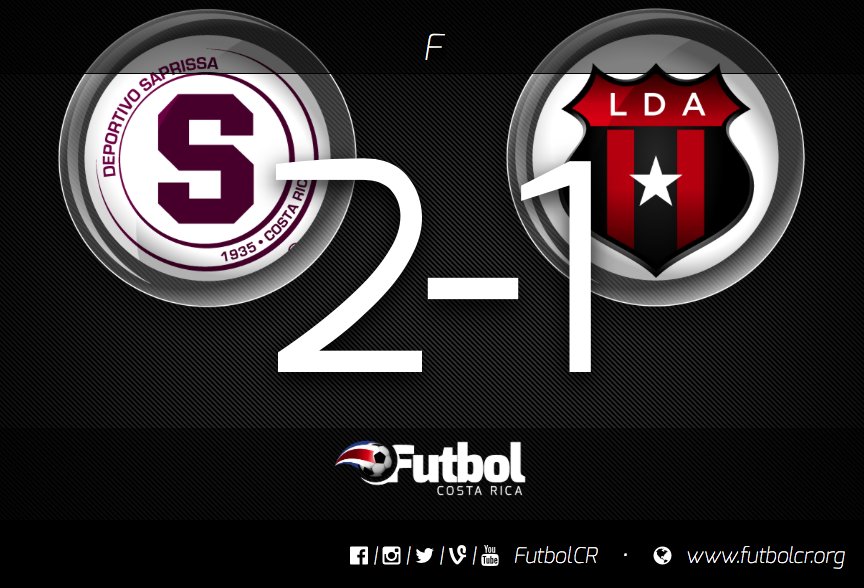 FutbolCR's tweet image. #ClasicoCR #SAPvLDA 2-1
@SaprissaOficial es líder de la Cuadrangular con solo dos juegos disputados

Datos:
📊→ goo.gl/hompeD