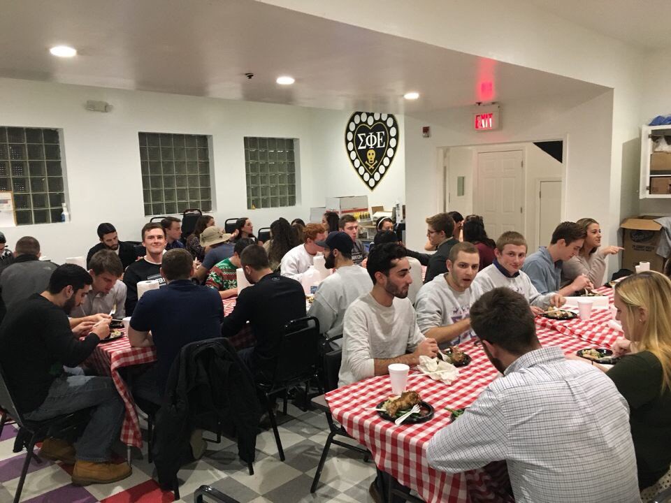 Tonight we had a holiday dinner with the sisters of <a href="/Epsilon_Gamma/">DPhiE Epsilon Gamma</a> Shoutout to Chef Gary for the delicious turkey!