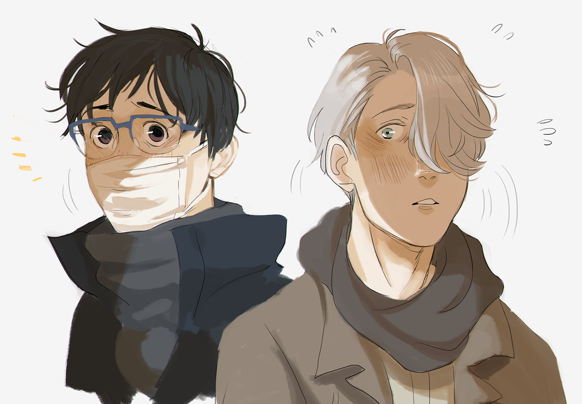 emcorm's tweet image. yuuri and victor running towards each other warmed my heart......