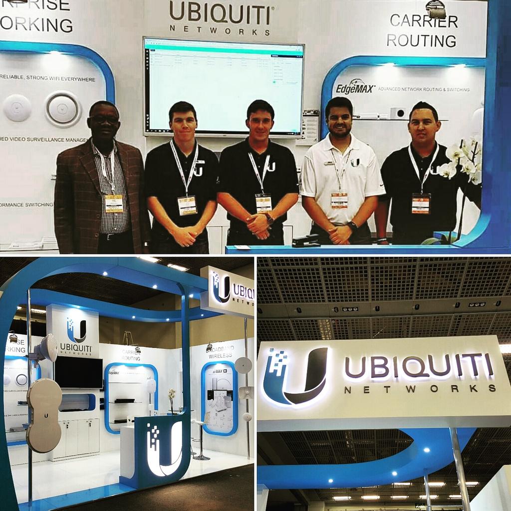 BrandNationSA1's tweet photo. @ubnt  Awesome stand at Africacom! Super sexy products too...kudos to your design team! https://t.co/nw5VGJlgOO