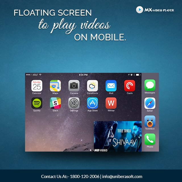 MxVideoPlayer's tweet photo. Floating screen to play videos on mobile.
#Floatingscreen #music #mp3player #hearttouching #musicplayer #iPhonemusicplayer #mxvideoplayer https://t.co/OgxlzUD9PQ