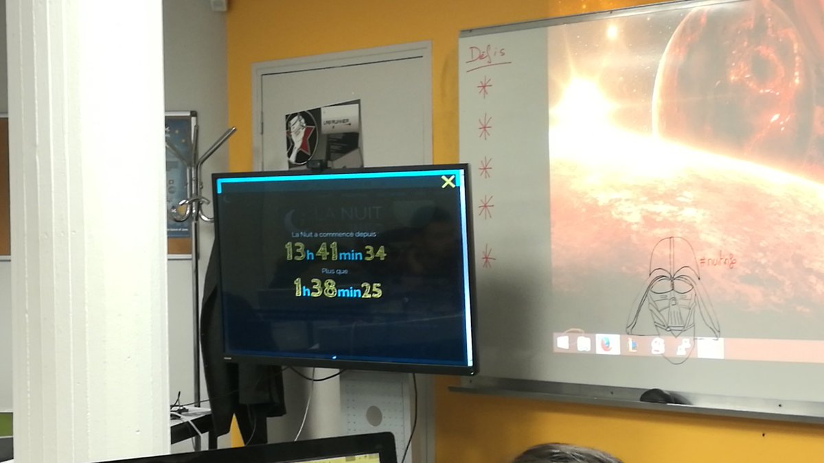 MotoiGtrocafoue's tweet image. Quasiment 14h ensemble ! @DarthCoderExia #DarthCoder #nuitinfo