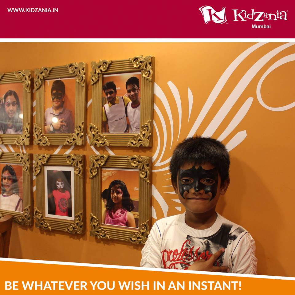 KidZaniaIndia's tweet photo. A ZaZ way to be whatever you wish! Z-U at the #FacePainting Studio for an #instantmakeover! Book your tickets here: https://t.co/GRGqrHHdXP https://t.co/TQrttiO5lY