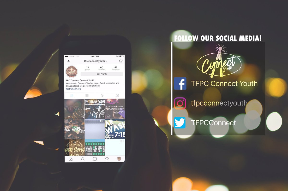 TFPCConnect's tweet image. Stay in touch with our other social media accounts! #ConnectYouth