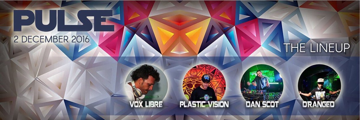 DjDanScot's tweet photo. @WotzupCapeTown @Party42nite only at @pulsetogether w/ @DJVoxLibre @DrANg3D @DjDanScot #plasticvision #skylah #thenative #psyfunk https://t.co/XjiVEydBmJ