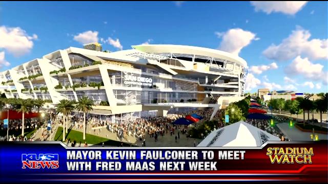 KUSINews's tweet photo. #StadiumWatch: Mayor @Kevin_Faulconer to meet with Fred Maas next week https://t.co/YT3bXNG7lm

#KUSINews https://t.co/tM6xXN7anR