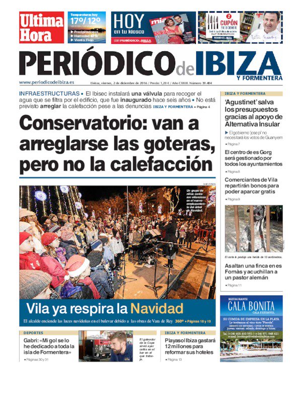 periodicibiza's tweet photo. #BuenosDías, ésta es nuestra portada de hoy. #FelizViernes https://t.co/z7B9XVRQQW