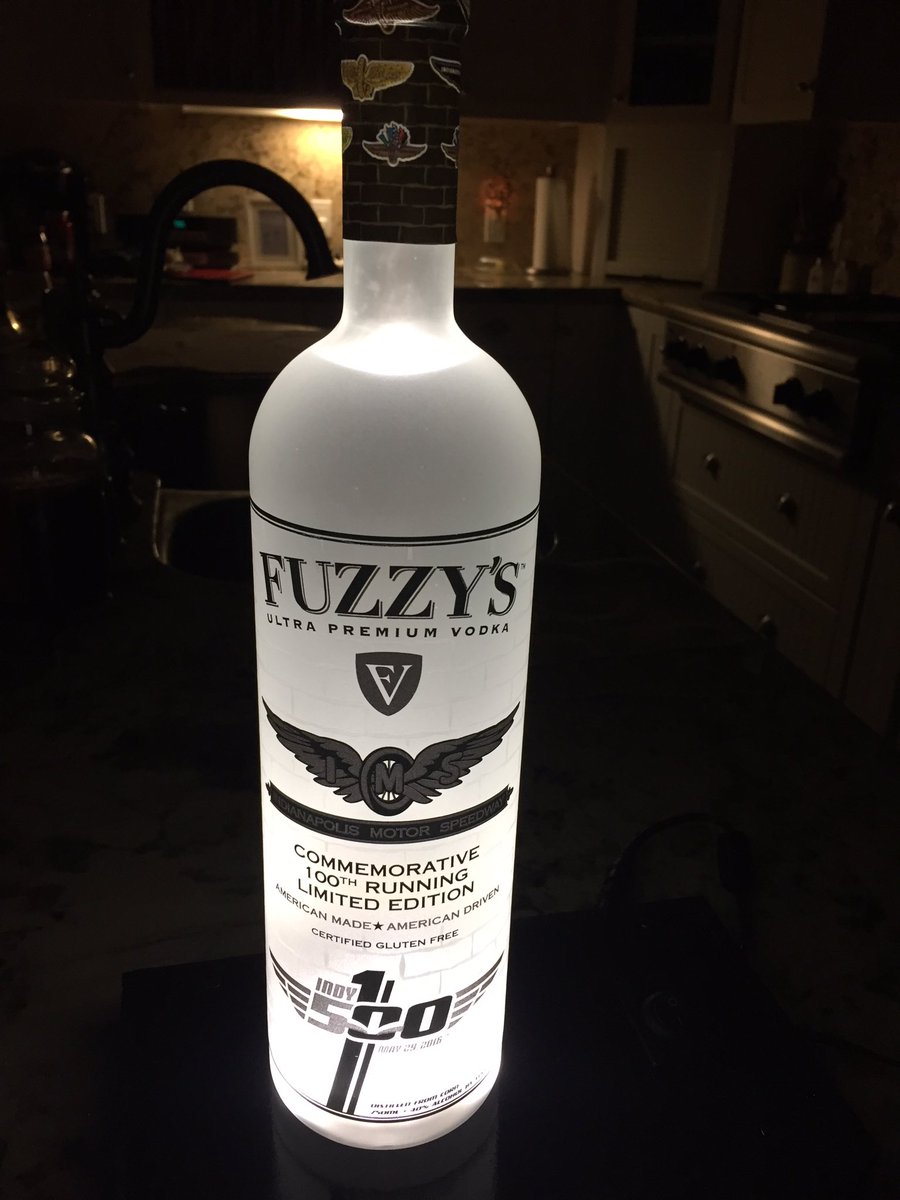 Lit_Displays's tweet photo. Fuzzy Vodka, Indy 500, 100 year anniversary.  Underlit with a LitDisplay.  #Fuzzyvodka #underlit #bottle #vodka https://t.co/2MriIER9sJ
