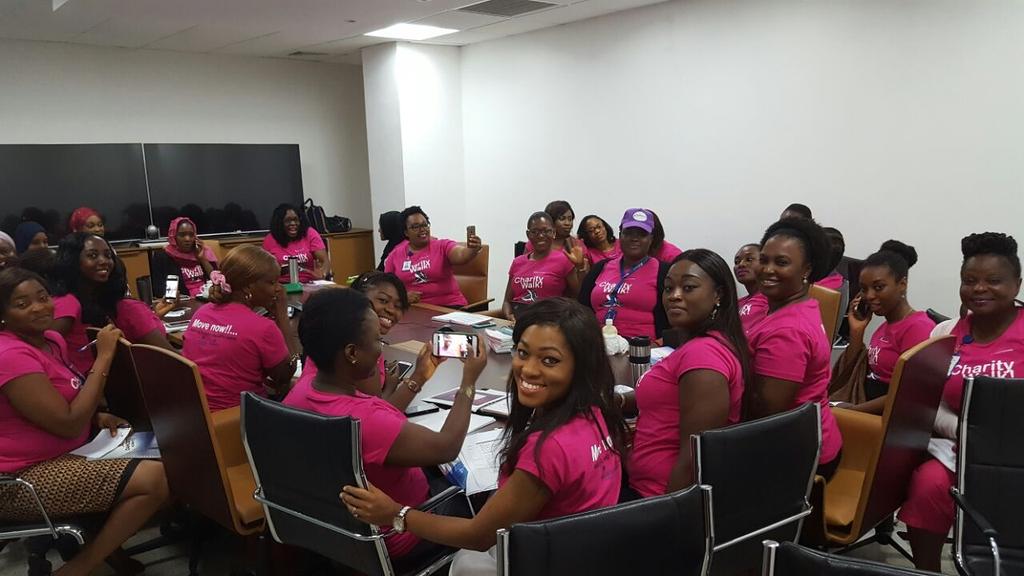 #DangoteWomenNetwork volunteer team members having a brainstorming meeting.  #DangoteWomenforIDPs #DWNforIDPs #DWN