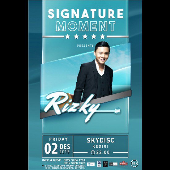 Tonight <a href="/skydisc/">SkyDisc</a> kediri, big event RIZKY FEBIAN live in concert