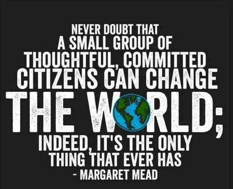 Margaret Mead Quote Never Doubt The Diana Award On Twitter: ""Never Doubt That A Small Group Of Thoughtful,  Committed Citizens Can Change The World" Margaret Mead #Quoteoftheday  Https://T.co/Kwigymvcp8" / Twitter