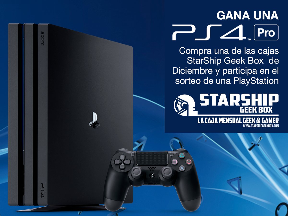 StarShipGeekBox's tweet photo. ¡Regalo de Navidad!. Compra una de las cajas de #StarShipGeekBox Diciembre y participa en el sorteo de una PlayStation 4 PRO https://t.co/Or6HCvouY1