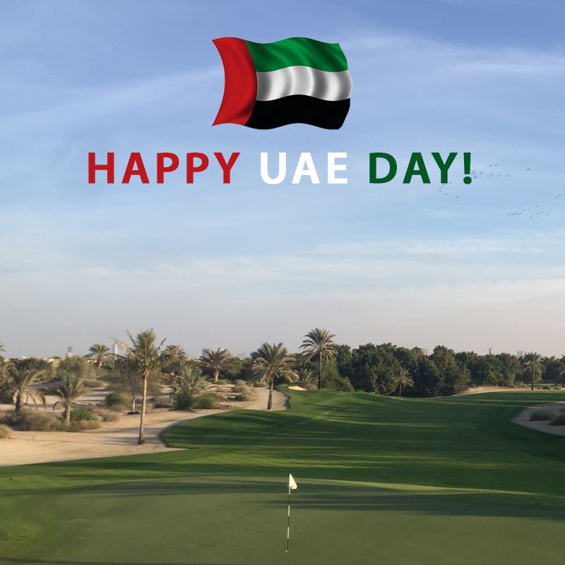 golfcitizen's tweet photo. Today we are proud to celebrate the UAE's 45th National Day! 🇦🇪 #UAENationalDay #UAE #45NationalDay #Dubai #MyDubai #AbuDhabi https://t.co/Ug1973nna5