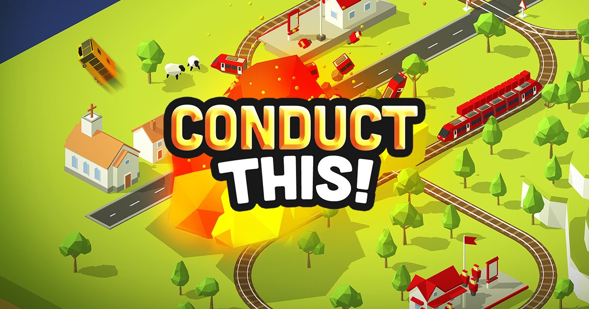 Conduct THIS! Is out NOW! A game of explosive railway
action for iOS &amp; Android 👉 conductthis.com 🚄💥 #gamedev #dkgame