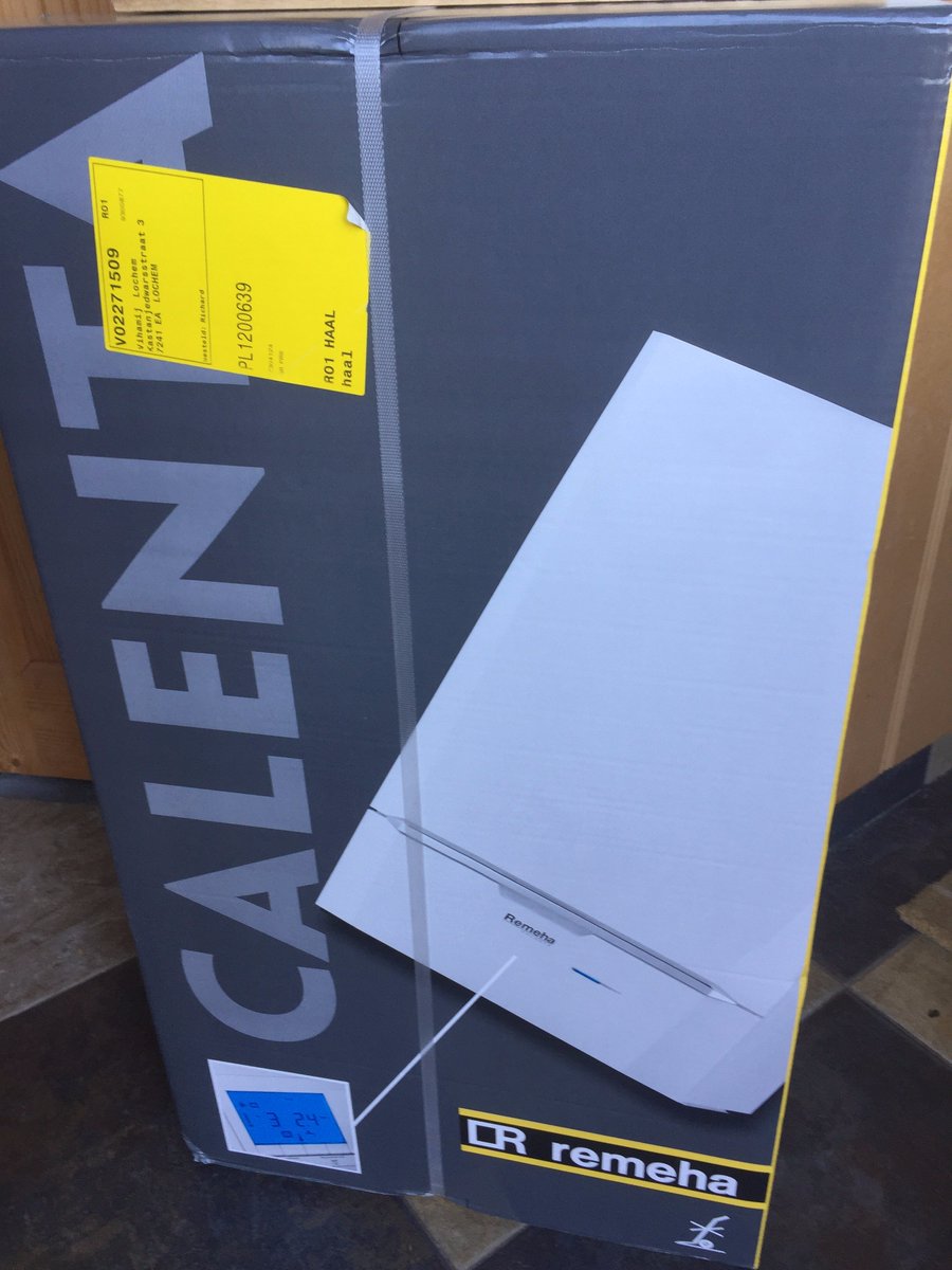 Morgen nieuwe cv-ketel plaatsen #remeha met de #etwist #lochem @slimmekeus