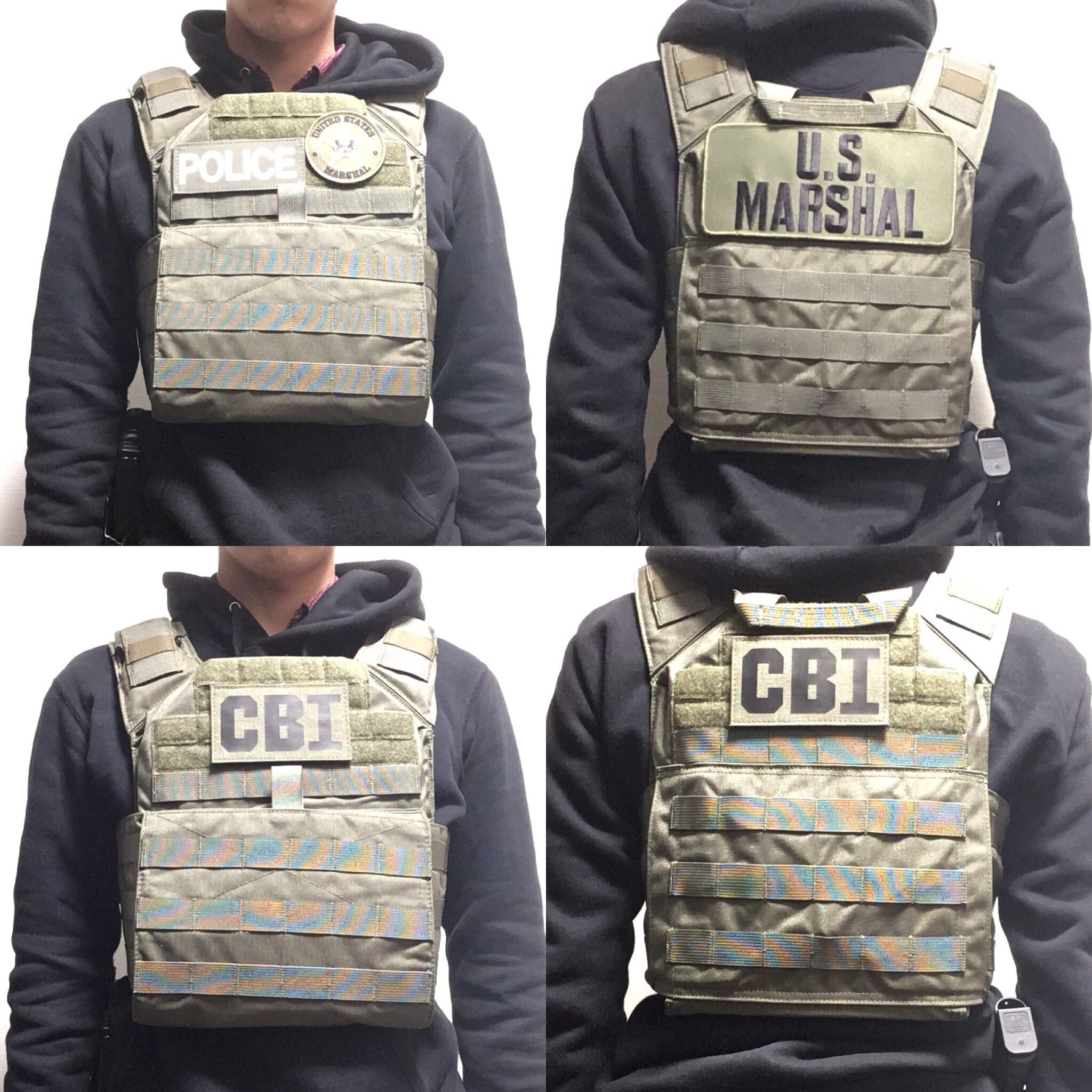 プレートキャリア POLICE U.S. MARSHAL