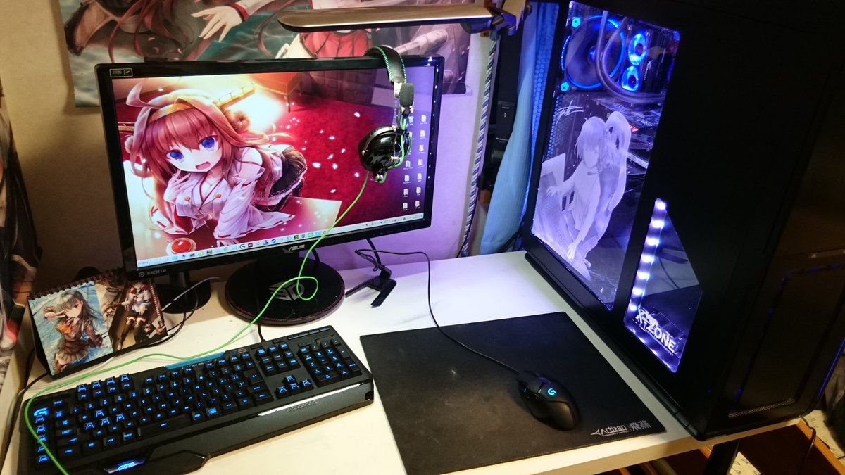 うずまき 24 Su Twitter Pc周辺の環境が一段落しました ケース側面