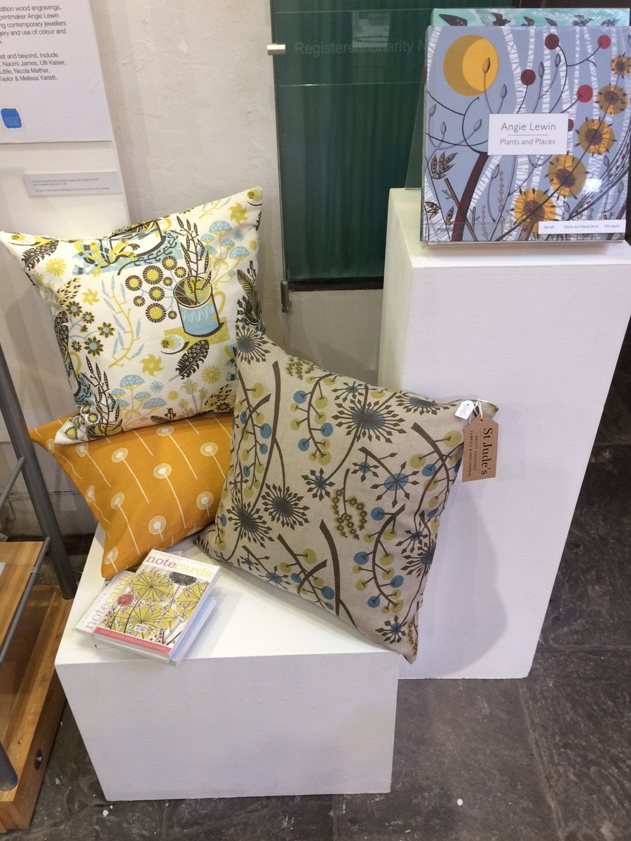 BluecoatDisplay's tweet image. Wonderful artist designed fabrics, wallpapers &amp;amp; cushions covers from @stjudes In the Window for December, 10% discount for our customers