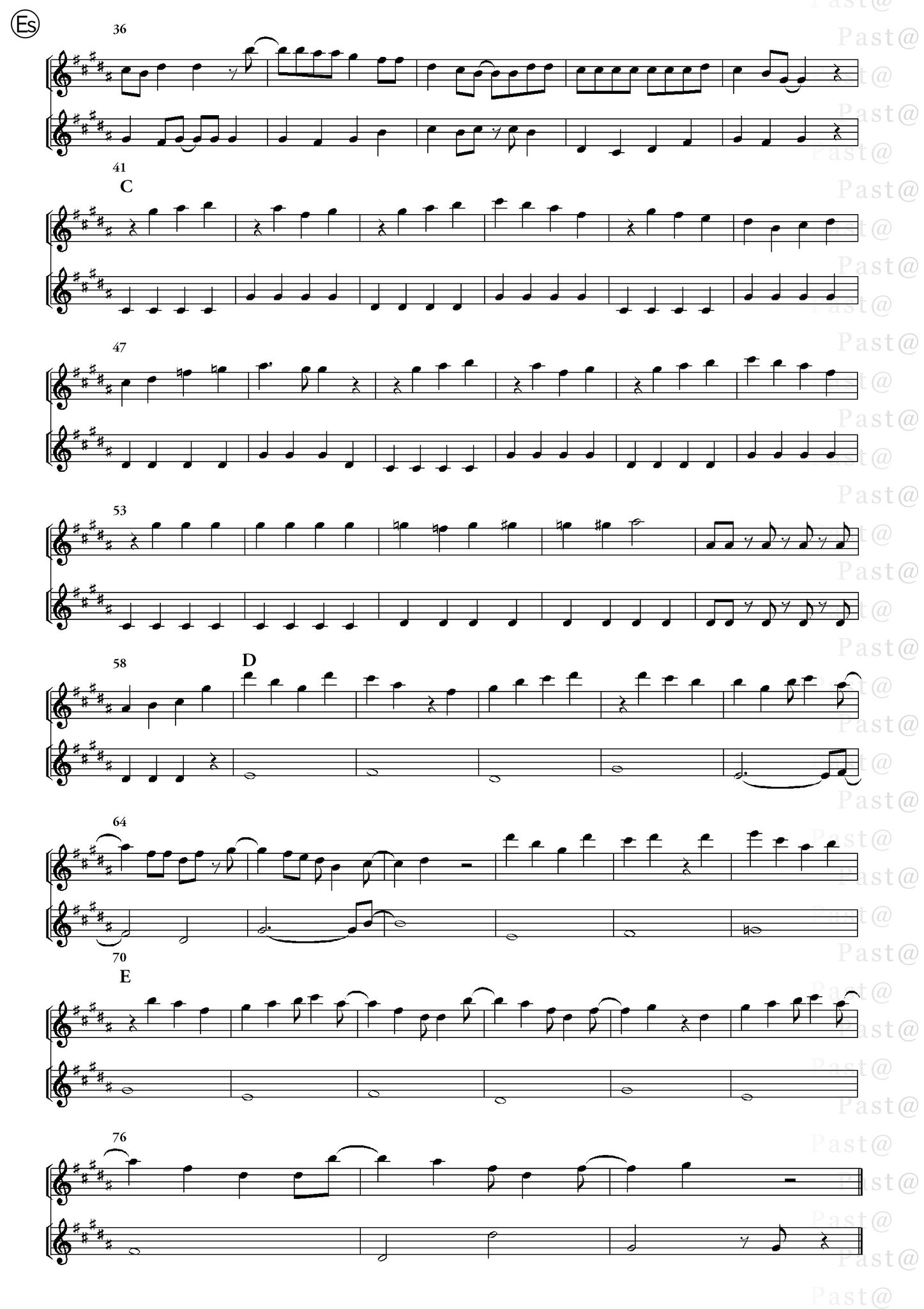 楽譜のパスタ ドーナツホール Pa 11 Vocaloidオリジナル Ines 1 2ページ Inf 3 4ページ ボカロ 楽譜のパスタ